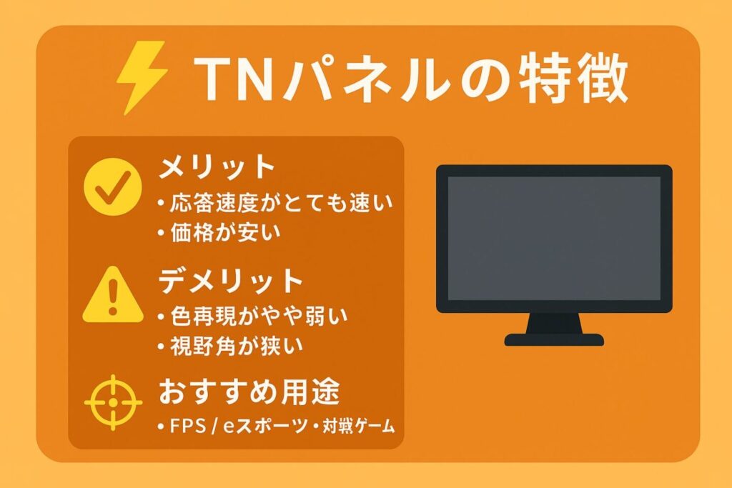 TNパネルの特徴
